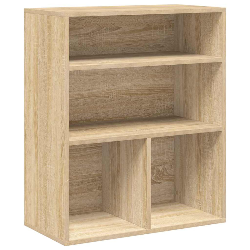 vidaXL könyvszekrény sonoma színű 60x30x71,5 cm szerelt fa