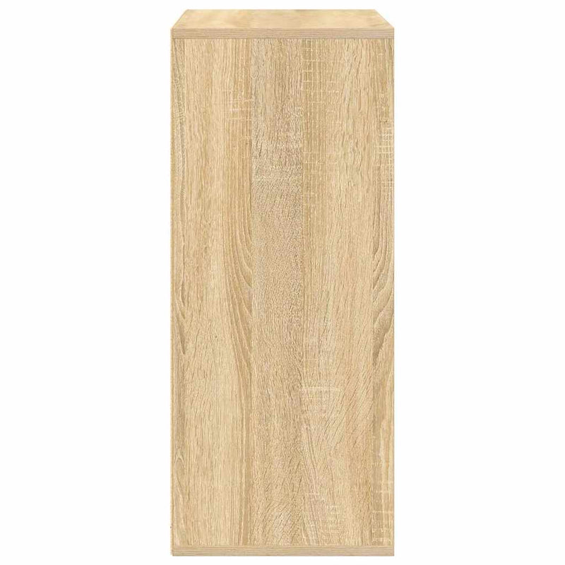 vidaXL könyvszekrény sonoma színű 60x30x71,5 cm szerelt fa