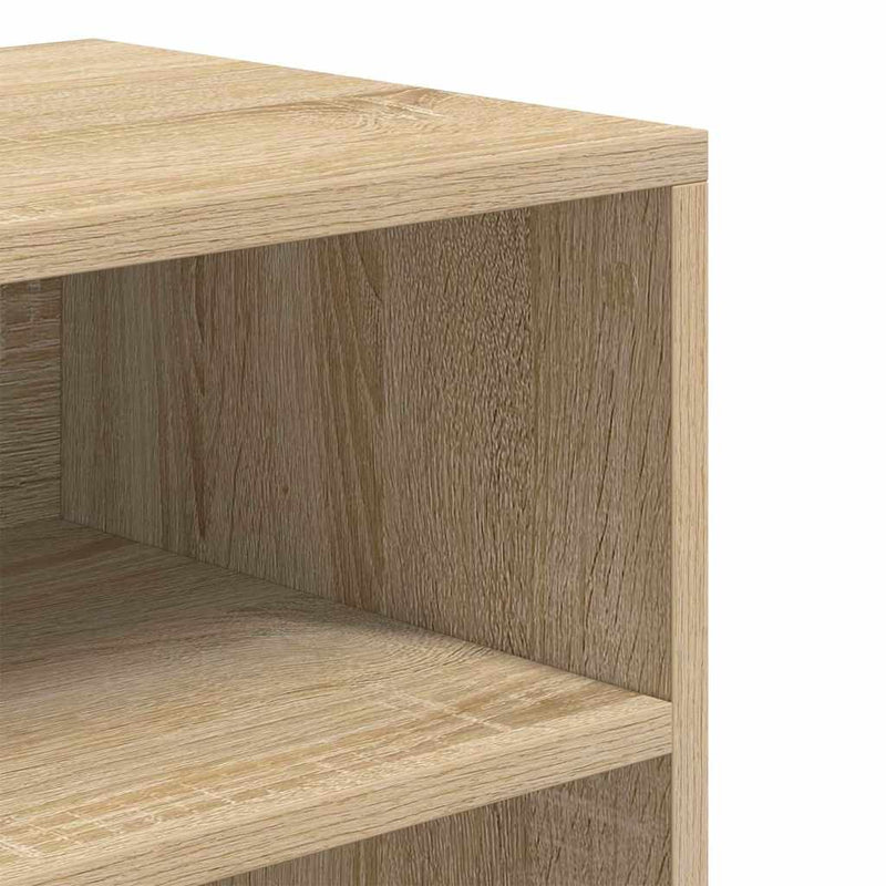 vidaXL könyvszekrény sonoma színű 60x30x71,5 cm szerelt fa