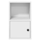 vidaXL fehér szerelt fa könyvespolc 31x24x52 cm