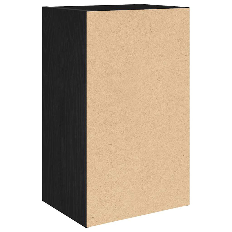 vidaXL Könyvespolc fekete tölgy 31x24x52 cm Gépesített fa