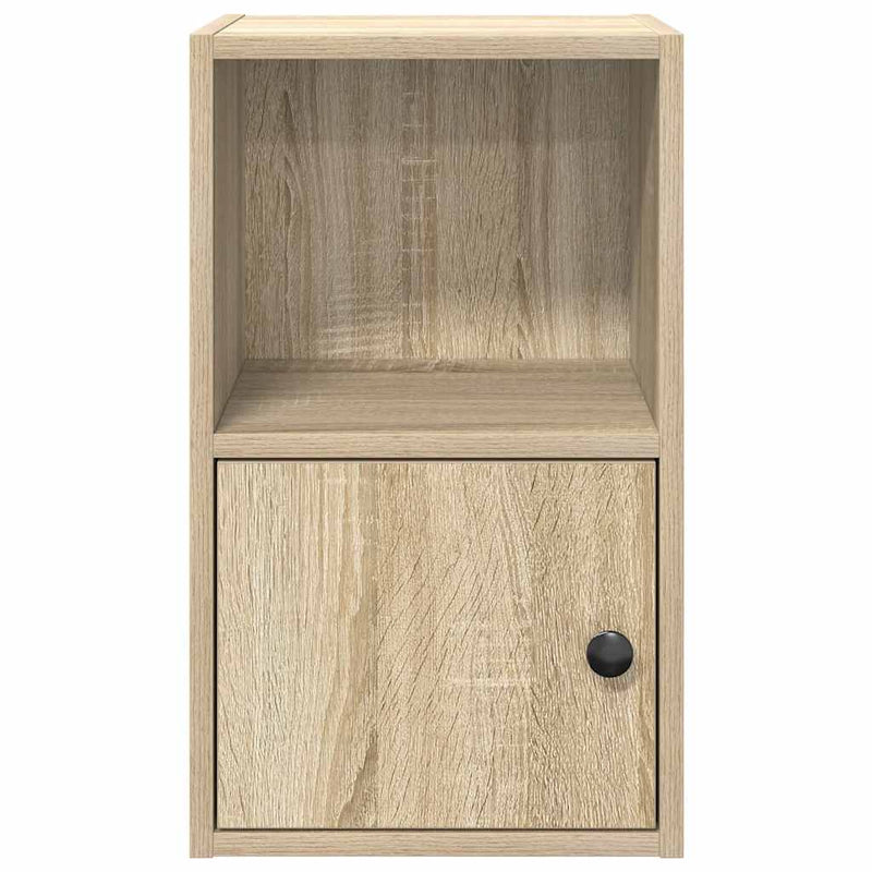 vidaXL sonoma tölgy szerelt fa könyvespolc 31x24x52 cm