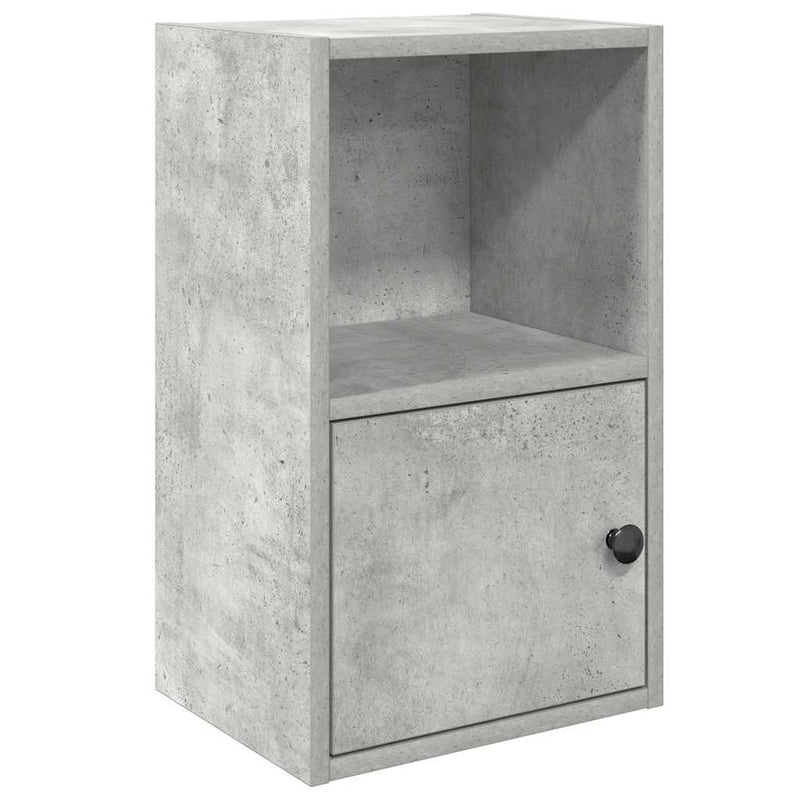vidaXL betonszürke szerelt fa könyvespolc 31x24x52 cm