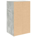 vidaXL betonszürke szerelt fa könyvespolc 31x24x52 cm