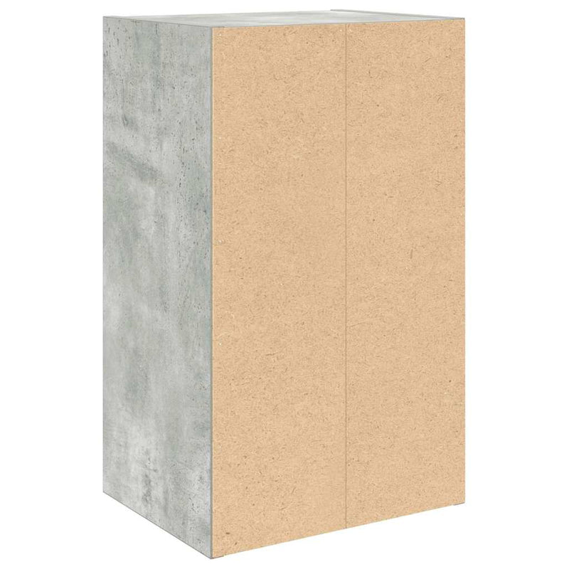vidaXL betonszürke szerelt fa könyvespolc 31x24x52 cm