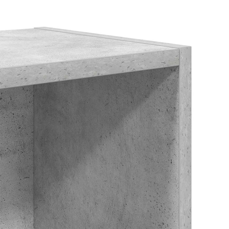 vidaXL betonszürke szerelt fa könyvespolc 31x24x52 cm