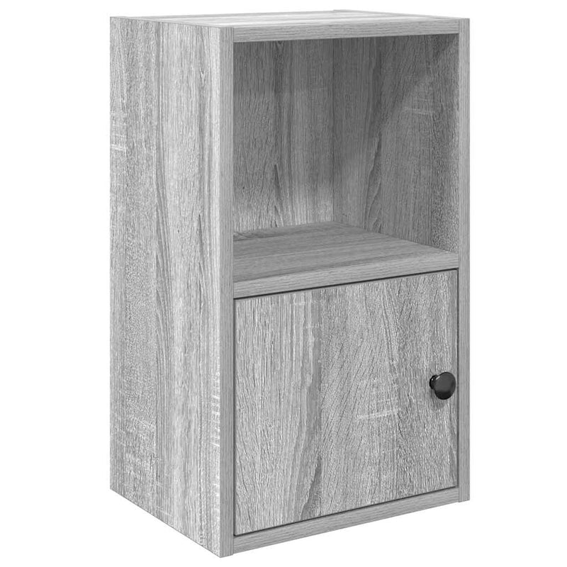 vidaXL szürke sonoma színű szerelt fa könyvespolc 31x24x52 cm