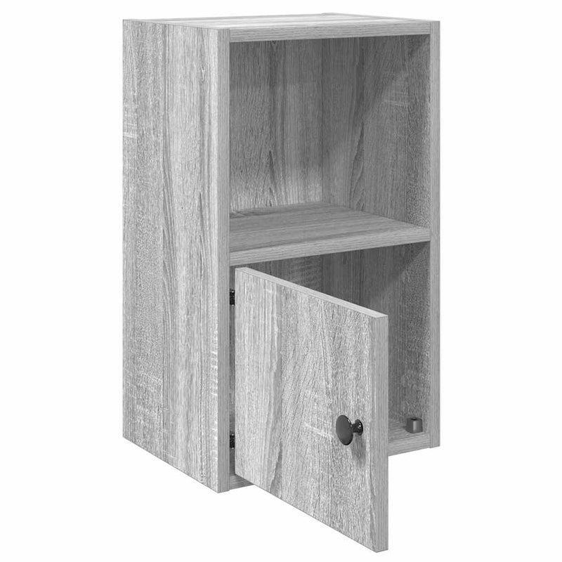 vidaXL szürke sonoma színű szerelt fa könyvespolc 31x24x52 cm