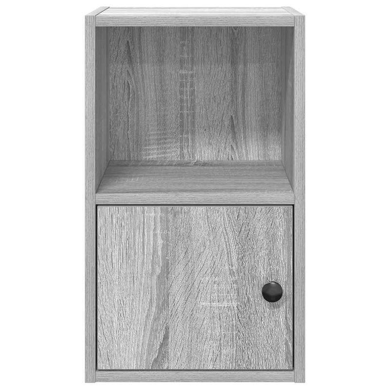 vidaXL szürke sonoma színű szerelt fa könyvespolc 31x24x52 cm