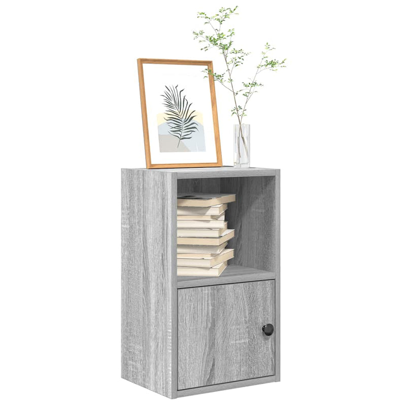 vidaXL szürke sonoma színű szerelt fa könyvespolc 31x24x52 cm