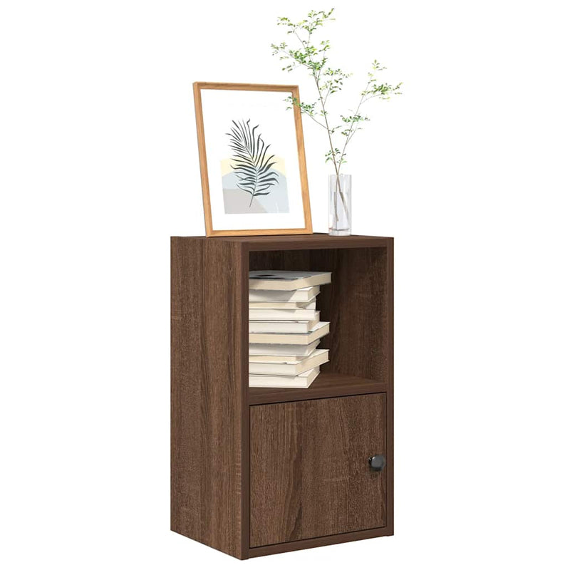 vidaXL barna tölgy színű szerelt fa könyvszekrény 31x24x52 cm