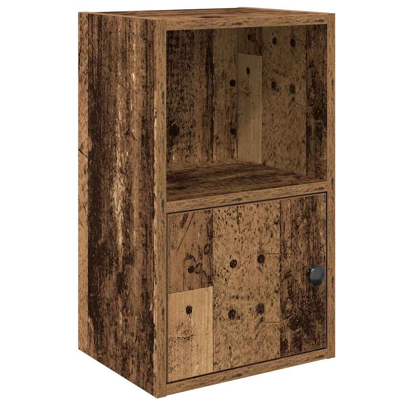 vidaXL antik fa színű szerelt fa könyvespolc 31x24x52 cm