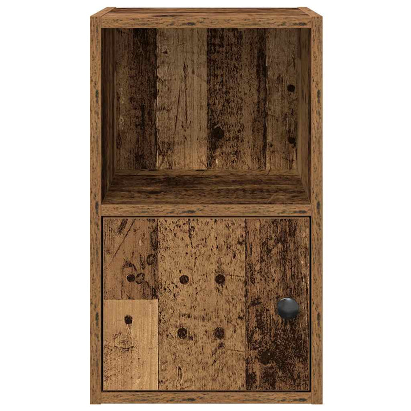 vidaXL antik fa színű szerelt fa könyvespolc 31x24x52 cm