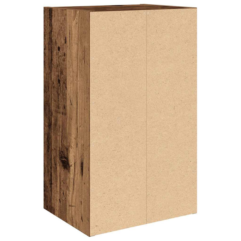 vidaXL antik fa színű szerelt fa könyvespolc 31x24x52 cm