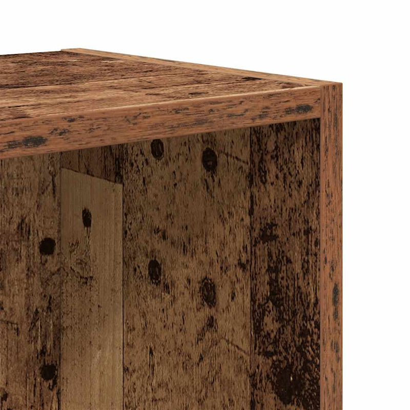 vidaXL antik fa színű szerelt fa könyvespolc 31x24x52 cm