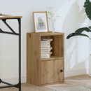 vidaXL kézműves tölgy színű szerelt fa könyvespolc 31x24x52 cm