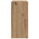 vidaXL kézműves tölgy színű szerelt fa könyvespolc 31x24x52 cm