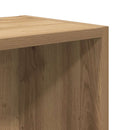 vidaXL kézműves tölgy színű szerelt fa könyvespolc 31x24x52 cm