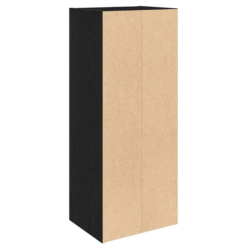 vidaXL Könyvespolc fekete tölgy 31x24x77 cm Gépesített fa