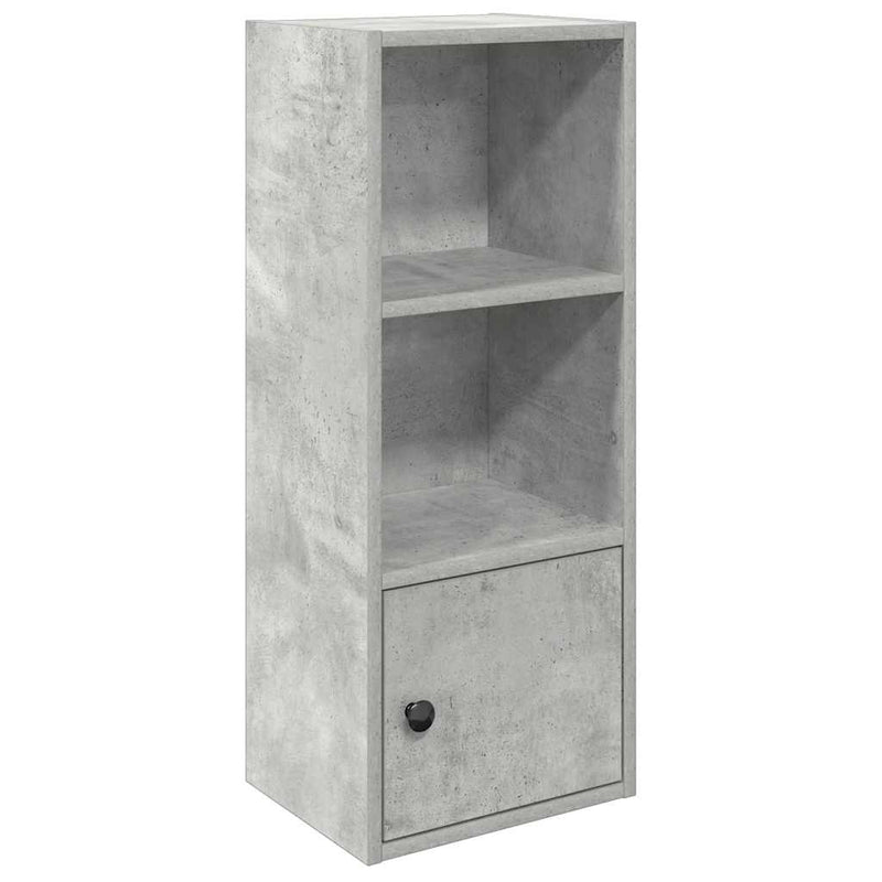 vidaXL betonszürke szerelt fa könyvespolc 31x24x77 cm