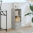 vidaXL betonszürke szerelt fa könyvespolc 31x24x77 cm