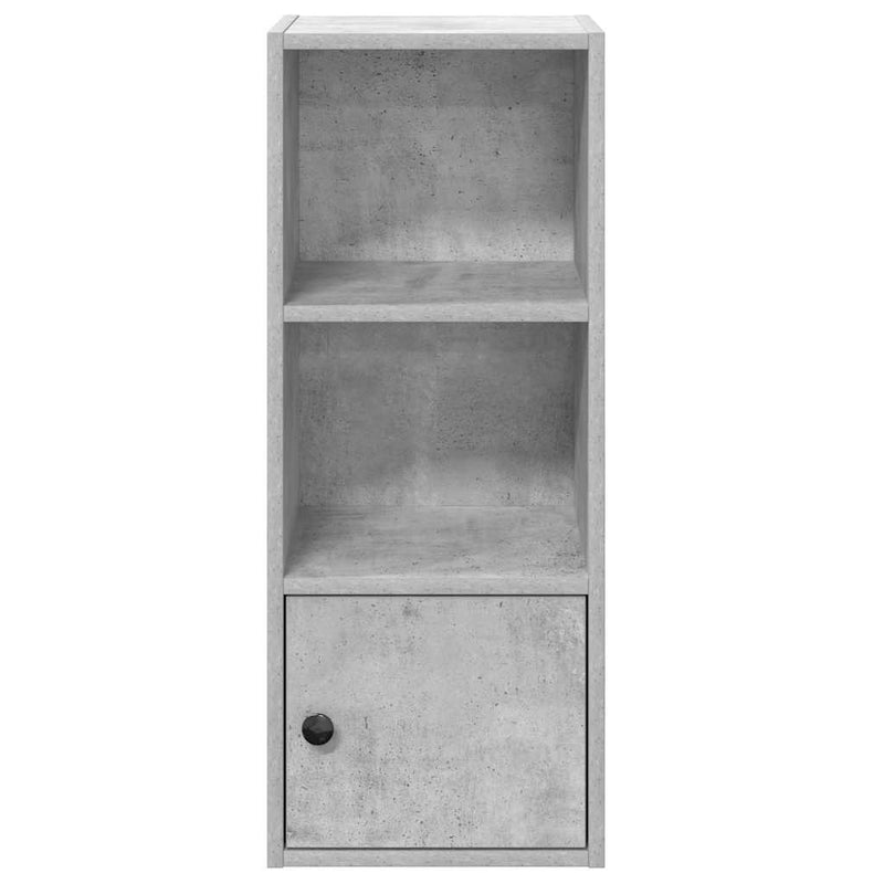 vidaXL betonszürke szerelt fa könyvespolc 31x24x77 cm