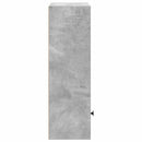 vidaXL betonszürke szerelt fa könyvespolc 31x24x77 cm