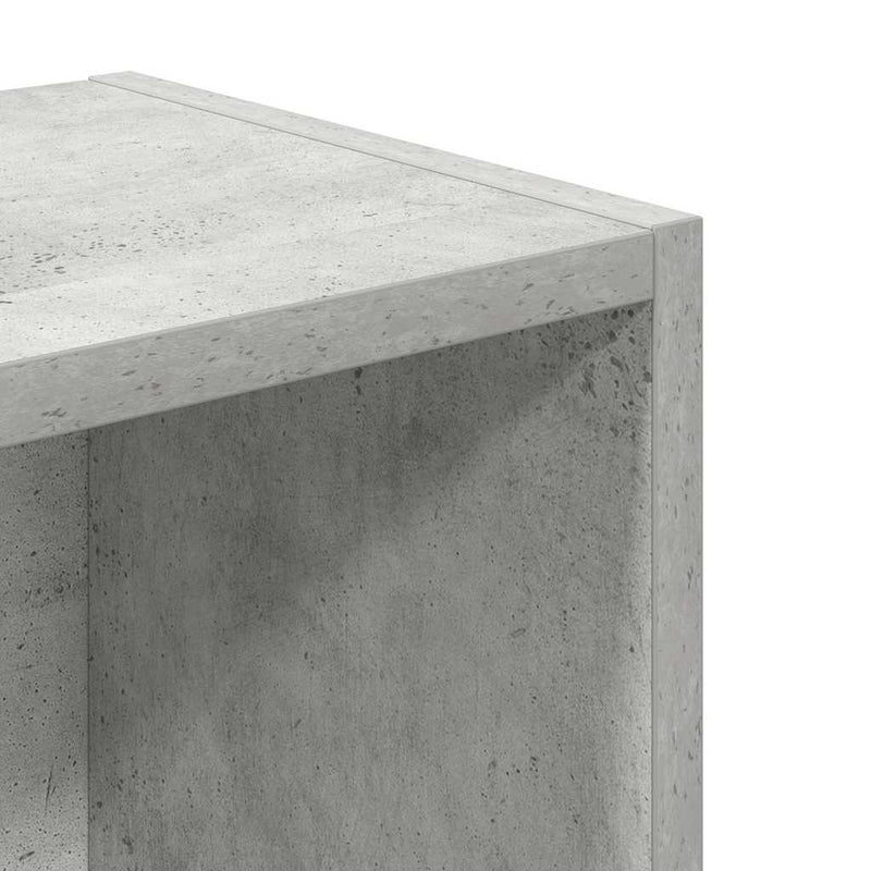 vidaXL betonszürke szerelt fa könyvespolc 31x24x77 cm
