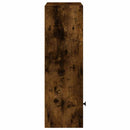 vidaXL füstös tölgy színű szerelt fa könyvszekrény 31x24x77 cm