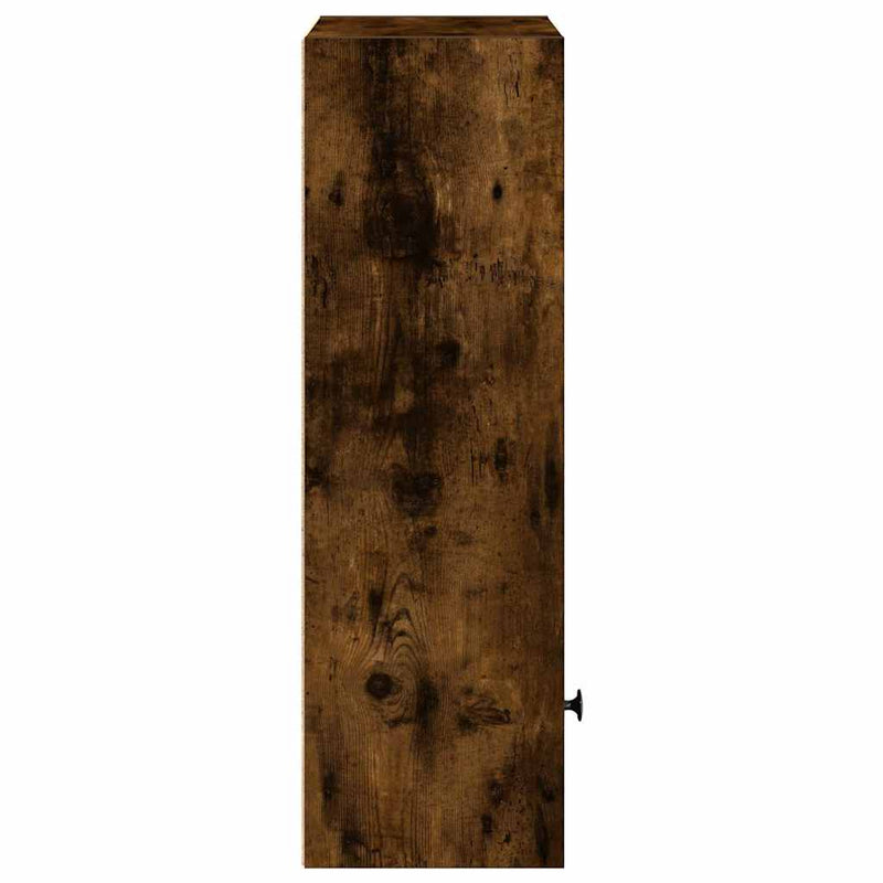vidaXL füstös tölgy színű szerelt fa könyvszekrény 31x24x77 cm