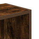 vidaXL füstös tölgy színű szerelt fa könyvszekrény 31x24x77 cm