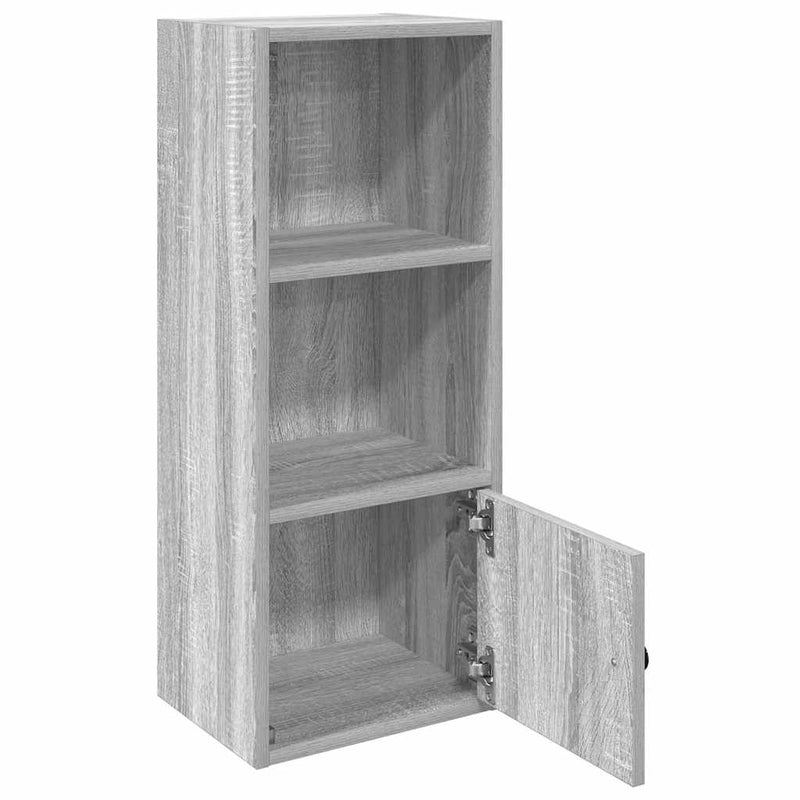 vidaXL szürke sonoma színű szerelt fa könyvespolc 31x24x77 cm