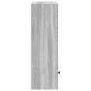 vidaXL szürke sonoma színű szerelt fa könyvespolc 31x24x77 cm