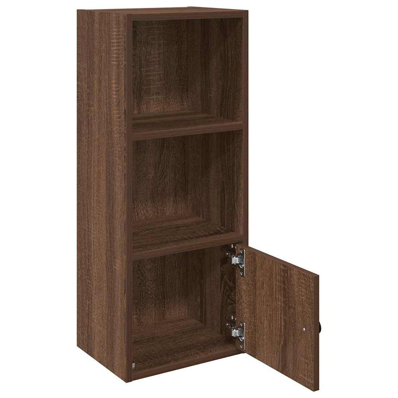 vidaXL barna tölgy színű szerelt fa könyvszekrény 31x24x77 cm