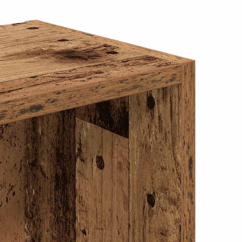 vidaXL antik fa színű szerelt fa könyvespolc 31x24x77 cm