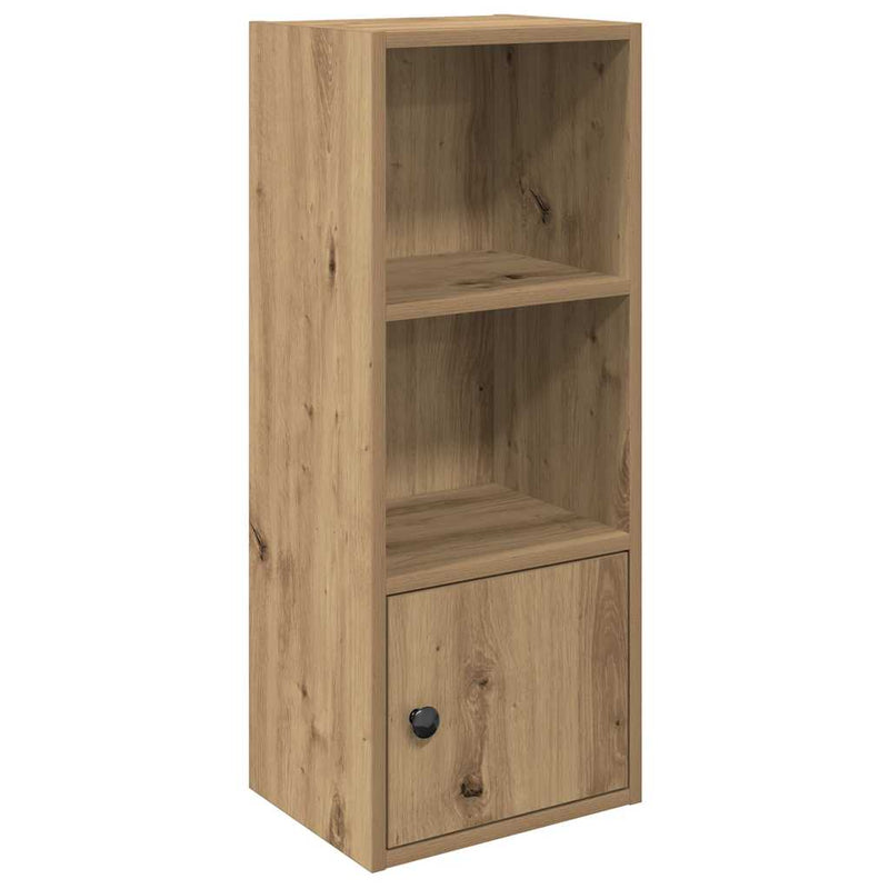 vidaXL kézműves tölgy színű szerelt fa könyvespolc 31x24x77 cm
