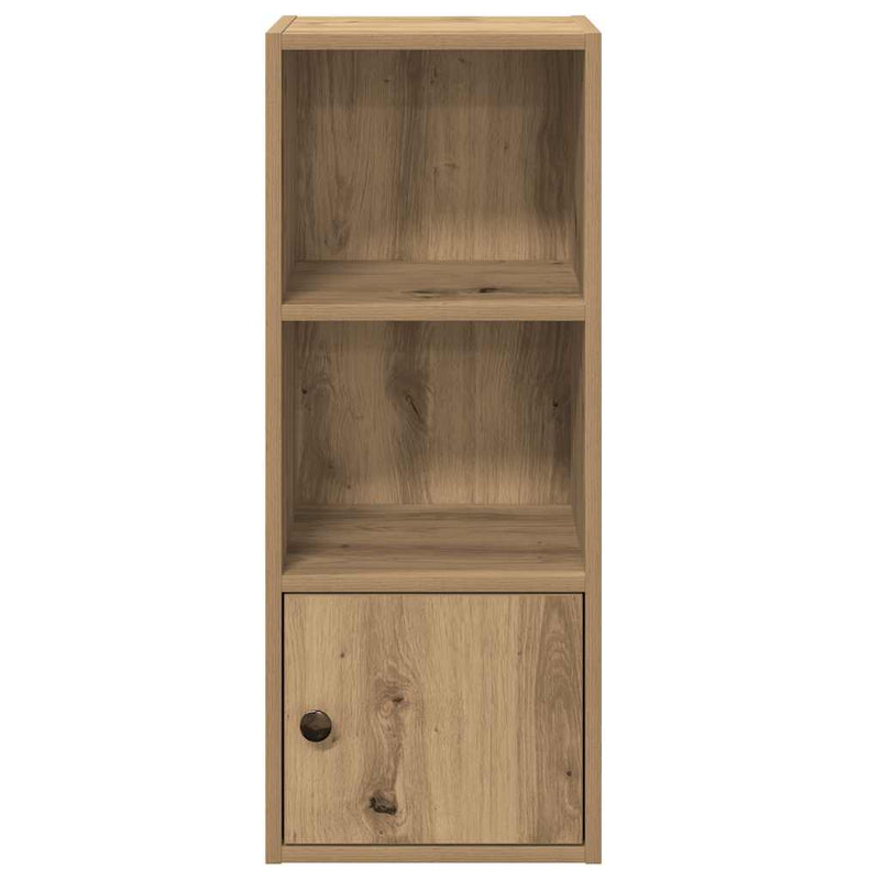 vidaXL kézműves tölgy színű szerelt fa könyvespolc 31x24x77 cm