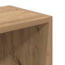 vidaXL kézműves tölgy színű szerelt fa könyvespolc 31x24x77 cm