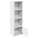 vidaXL fehér szerelt fa könyvespolc 31x24x102 cm