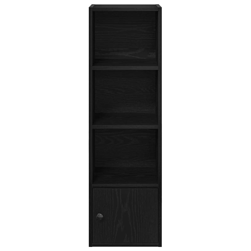 vidaXL Könyvespolc fekete tölgy 31x24x102 cm Gépesített fa