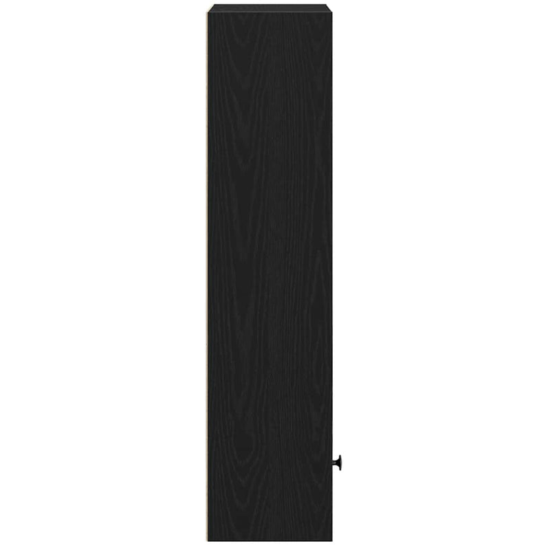 vidaXL Könyvespolc fekete tölgy 31x24x102 cm Gépesített fa