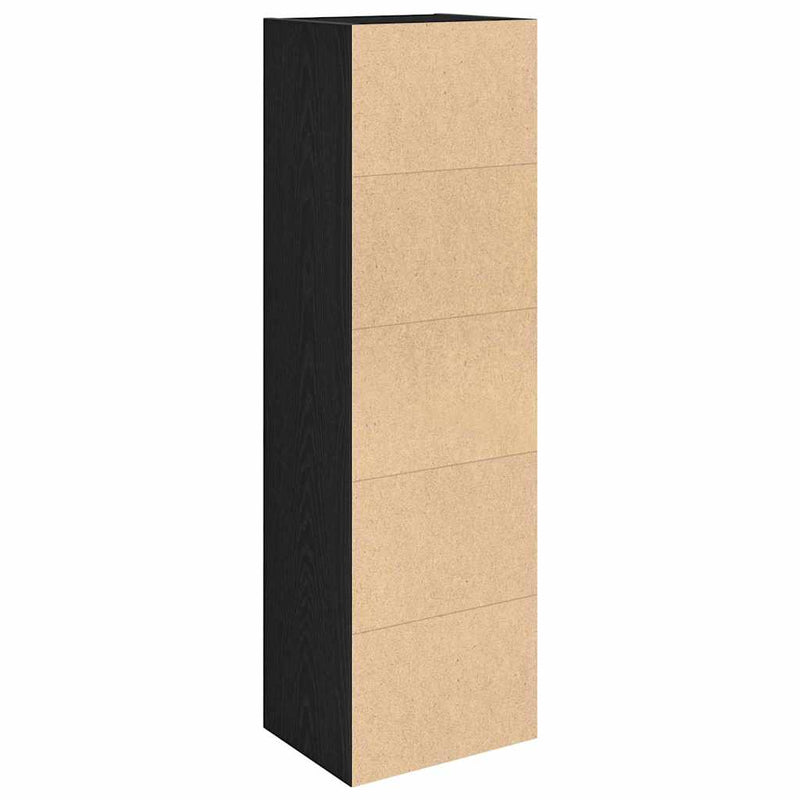 vidaXL Könyvespolc fekete tölgy 31x24x102 cm Gépesített fa