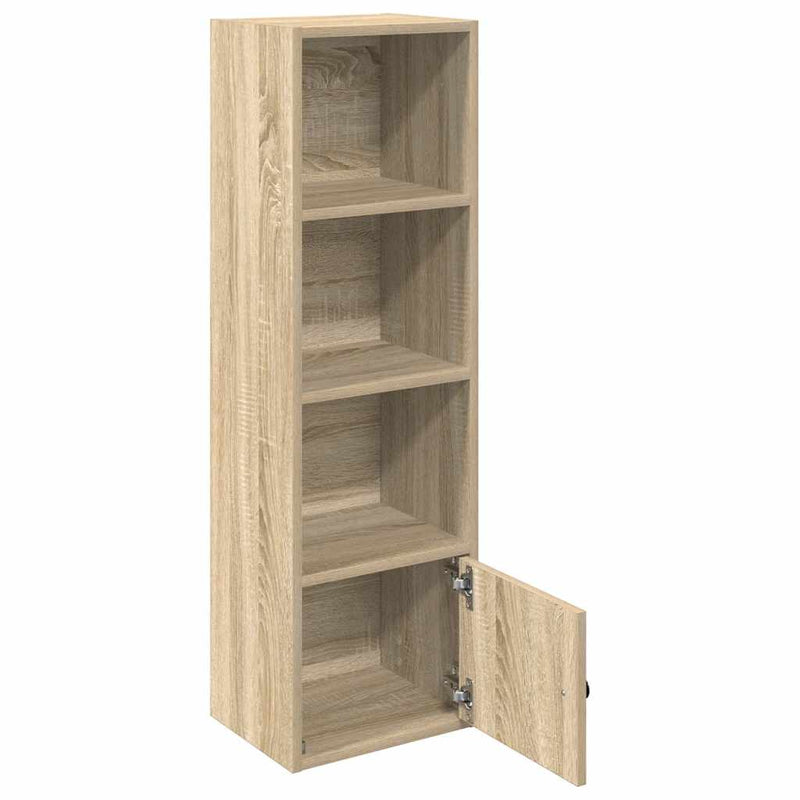 vidaXL sonoma tölgy színű szerelt fa könyvszekrény 31x24x102 cm