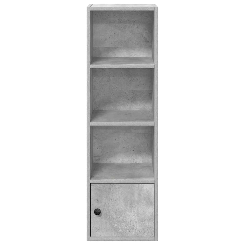 vidaXL betonszürke szerelt fa könyvespolc 31x24x102 cm