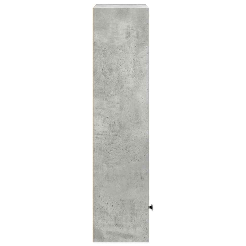 vidaXL betonszürke szerelt fa könyvespolc 31x24x102 cm