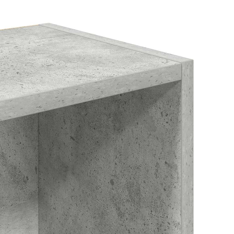 vidaXL betonszürke szerelt fa könyvespolc 31x24x102 cm