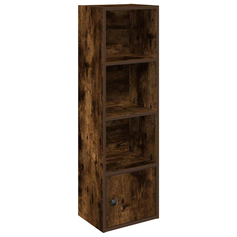 vidaXL füstös tölgy színű szerelt fa könyvszekrény 31x24x102 cm
