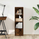 vidaXL füstös tölgy színű szerelt fa könyvszekrény 31x24x102 cm