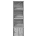 vidaXL szürke sonoma színű szerelt fa könyvespolc 31x24x102 cm