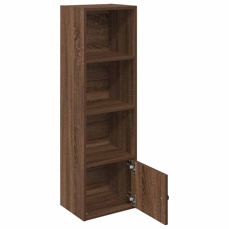 vidaXL barna tölgy színű szerelt fa könyvszekrény 31x24x102 cm